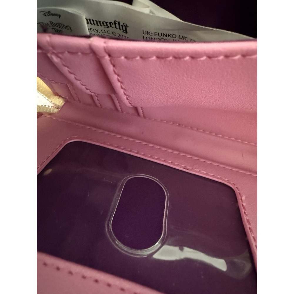 Loungefly Disney The Nightmare Before Christmas Zip Around Wallet Pink Purple - Picture 4 of 6